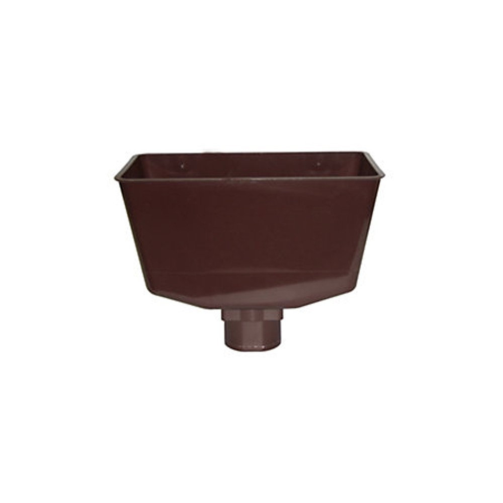 68mm Round Downpipe Hopper Head Brown.