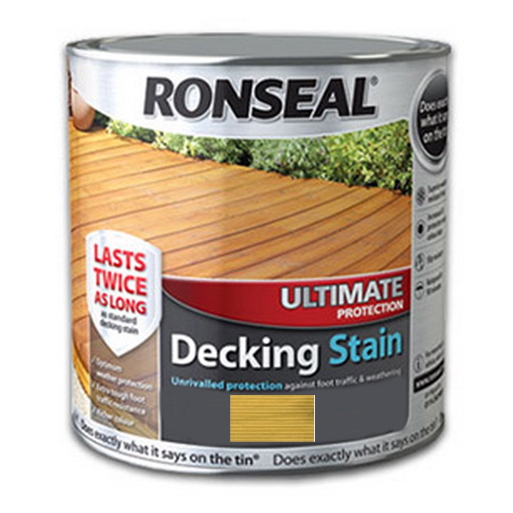 Ronseal Ultimate Decking Stain 2.5Ltr Natural Pine Ref 36903